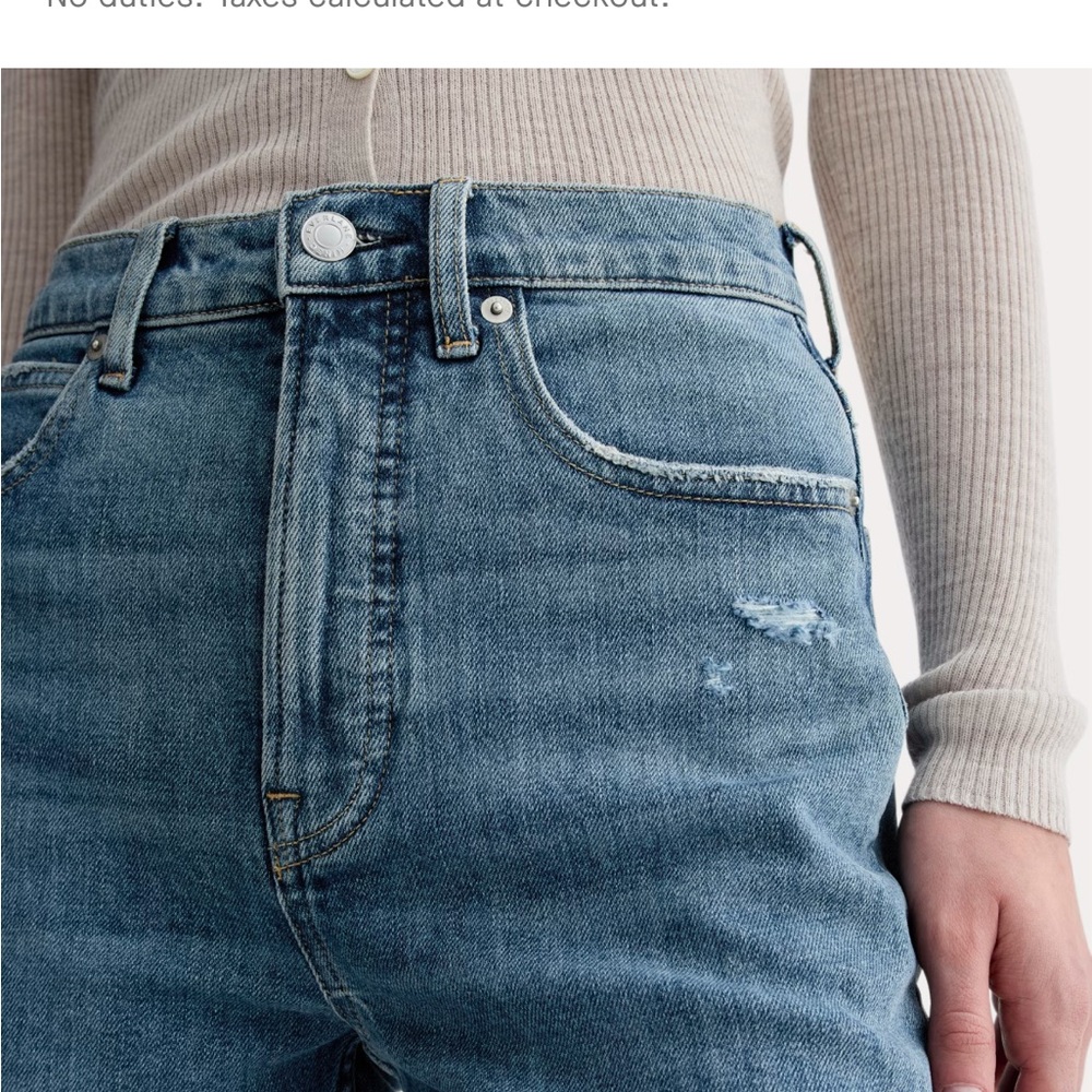 Everlane High Rise Classic Blue Jeans